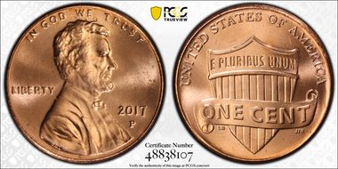 2017-P 1C Shield MS66RD