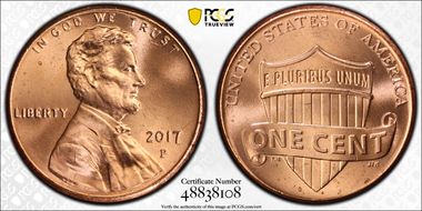 2017-P 1C Shield MS66RD