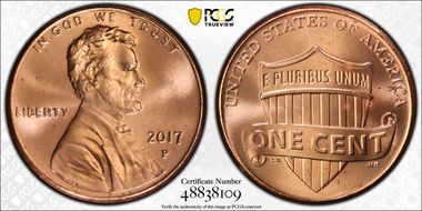 2017-P 1C Shield MS66RD