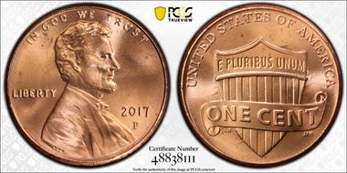 2017-P 1C Shield MS66RD