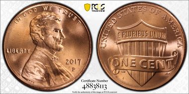 2017-P 1C Shield MS66RD