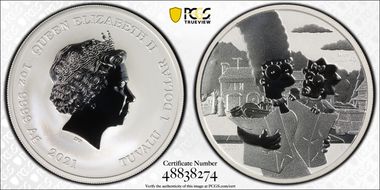 2021-P $1 Marge & Maggie Simpson MS70