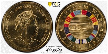 2023-C $2 Vietnam War Colorized MS69