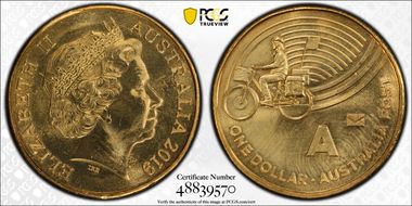 2019 $1 A- Australia Post Envelope Privy MS66