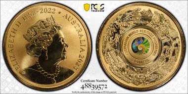 2023 $5 Australian World Heritage Colorized MS69