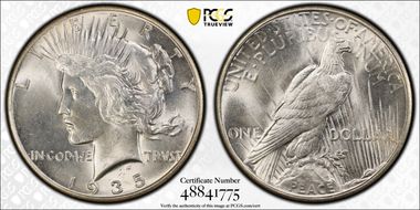 1935 $1 MS64