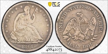 1861-O 50C N1