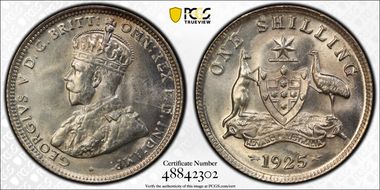 1925/3 Shil MS64