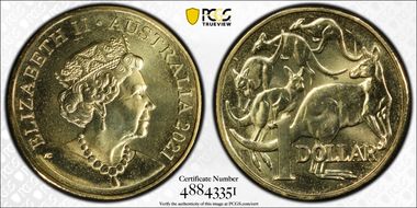 2021 $1 MS68