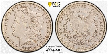 1893-CC $1 VF30