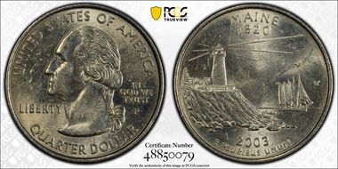 2003-P 25C Maine MS62