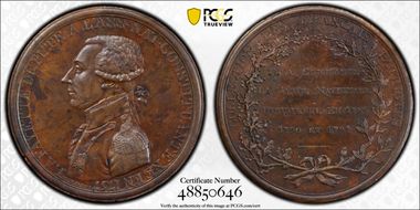 1791 AE Medal Fuld-LA.1791.5 Gen. Lafayette National Assembly MS61