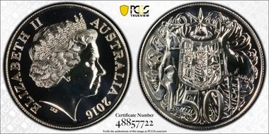 2016 50C Silver MS67
