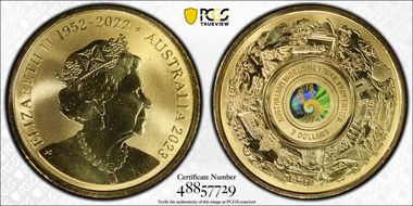 2023 $5 Australian World Heritage Colorized MS69