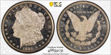 1884-CC $1 MS64DMPL