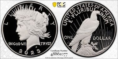 2023-S $1 Peace Dollar First Strike PR70DCAM