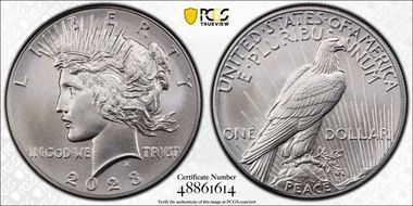2023 $1 Peace Dollar First Strike MS70