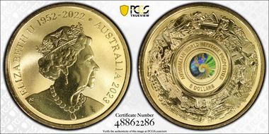 2023 $5 Australian World Heritage Colorized MS69