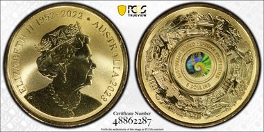 2023 $5 Australian World Heritage Colorized MS68