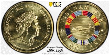 2023-C $2 Vietnam War Colorized MS69