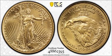 2022 $5 Gold Eagle MS69