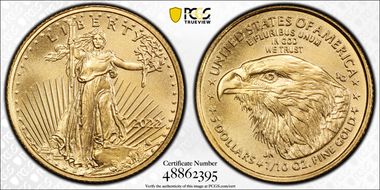 2022 $5 Gold Eagle MS70
