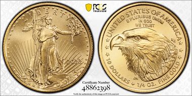 2022 $10 Gold Eagle MS69