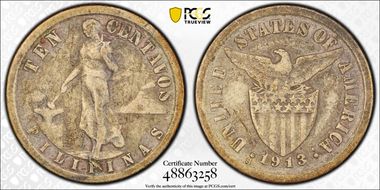 1913-S 10C VF20