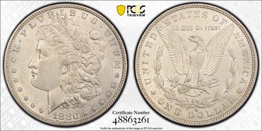 1880-O $1 XF45