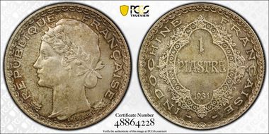 1931 Piastre Lec-312 MS65