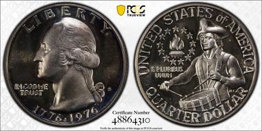 1976-S 25C Silver PR68CAM