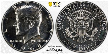 1968-S 50C PR68