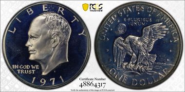 1971-S $1 Silver PR69