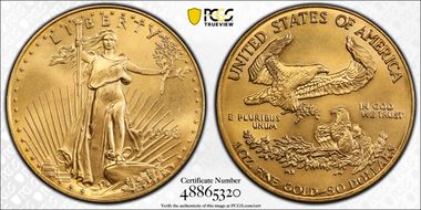 1998 $50 Gold Eagle MS68