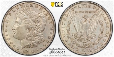 1896-S $1 AU50