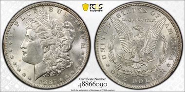 1887-O $1 MS62