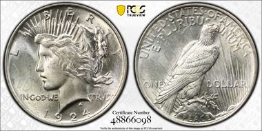 1924 $1 MS63