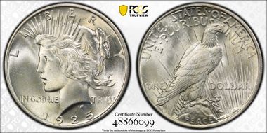 1925 $1 MS65