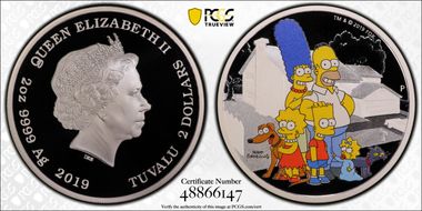 2019-P $2 The Simpson Family PR70DCAM