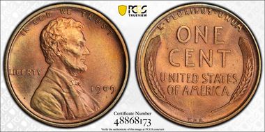 1909 VDB 1C MS65BN