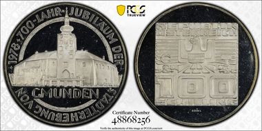 1978 100 Sch 700th Ann. Gmunden PR67DCAM