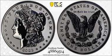 2023-S $1 Morgan Dollar Rev PR  Two-Coin Reverse Proof Set First Strike PR70