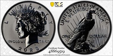 2023-S $1 Peace Dollar Rev PR Two-Coin Reverse Proof Set First Strike PR70
