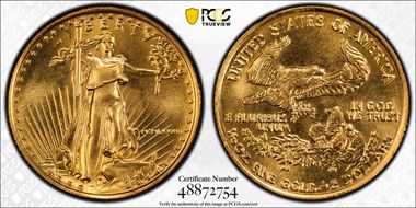 1986 $5 Gold Eagle MS69