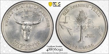 1935 50C Spanish Trail MS65