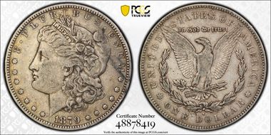 1879-S $1 VAM 56, Rev. of 1878 VF25