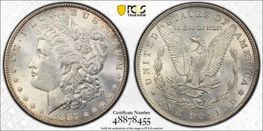 1887 $1 MS63