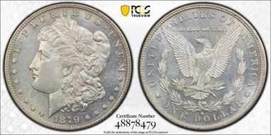 1879-S $1 AU58+