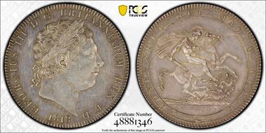 1818 Crown S-3787 LIX Edge AU58