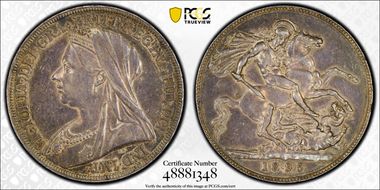 1895 Crown S-3937 LIX Edge AU53